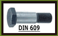 DIN 609 Šrouby lícované s dlouhým závitem 609